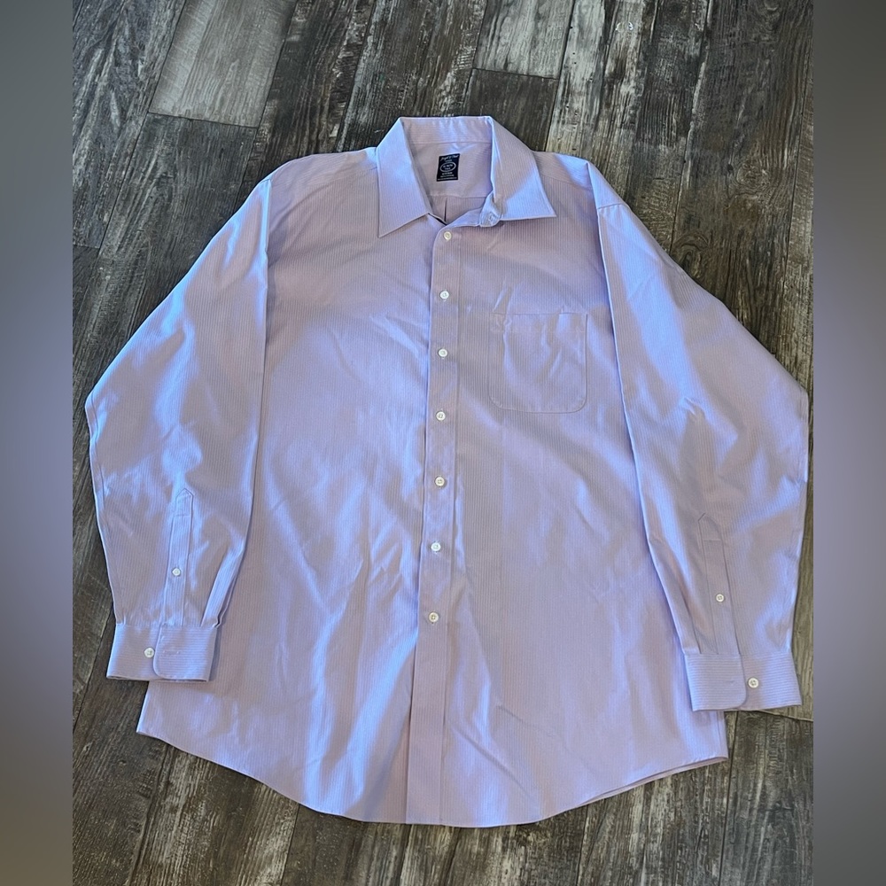 Joseph & Feiss Dress Shirt Men Size 18 Purple Long Sleeve 36/37 Button Up Fitted - Picture 1 of 4